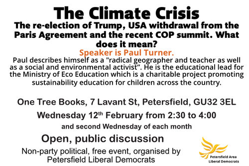 Climate crisis flyer