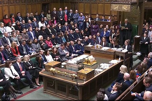 Houses of Commons Chamber during Terminally Ill Adults Bill second reading