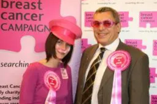 Paul is 'wearing it pink' for the Breast Cancer Campaign