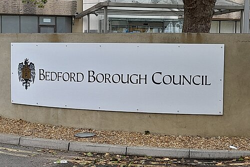 Bedford Borough Council front entrance