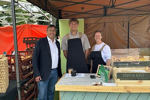 Martin Wrigley with EAT Stallholder