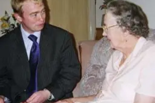 Tim with older person