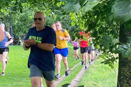 Tom Gordon running Harrogate parkrun