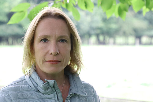 Helen Morgan on a local farm