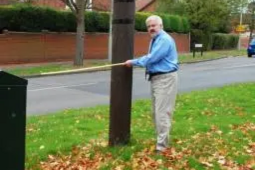 Cllr Charles Royden with Kimbolton Road Phone Mast