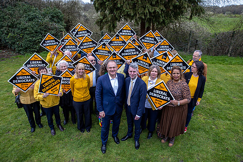 Wll Forster, Ed Davey and large numbers of LD supporters