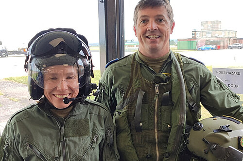 Helen at RAF Shawbury