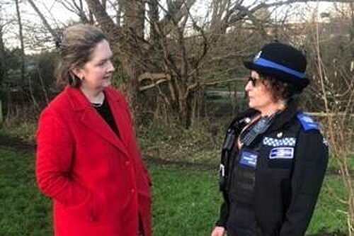 Anna Sabine MP with PCSO