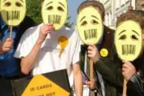 Team with Tragedy masks showing bar code gagging