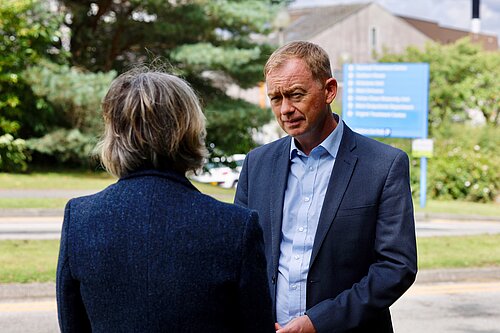 Tim outside Westmorland General Hospital