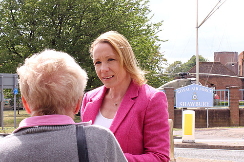 Helen Morgan at RAF Shawbury