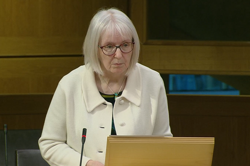 Beatrice Wishart in the Scottish Parliament