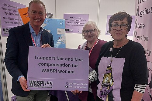 Tim with WASPI campaigners