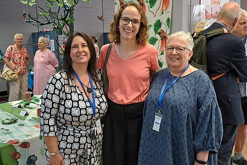 Alison Bennett MP meets volunteers at Burgess Hill Creative Community event