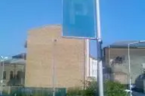 Faded Car Park / Parking sign