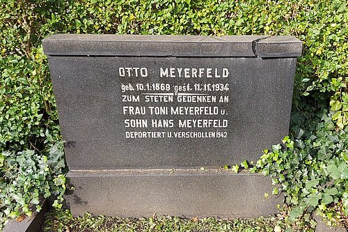 The gravestone of my Grandma's uncle in the Jewish cemetery in Aachen