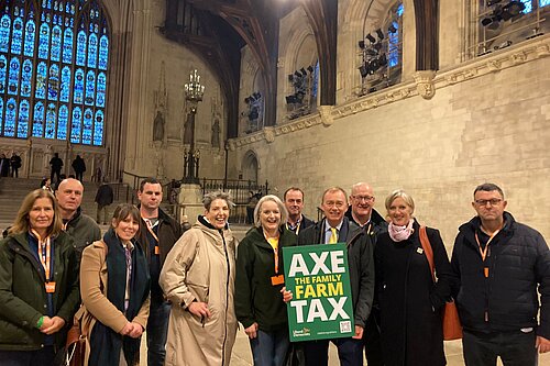 Tim with Cumbrian farmers in Westminster