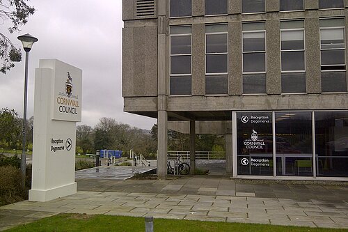 Cornwall Council's main offices at Lys Kernow, Truro