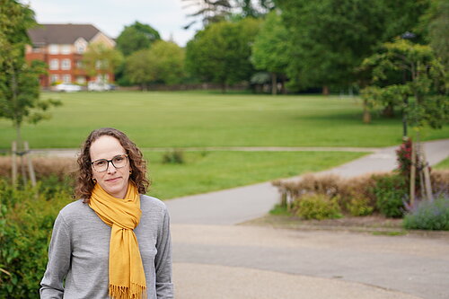 Alison Bennett in St. Johns Park, Burgess Hill